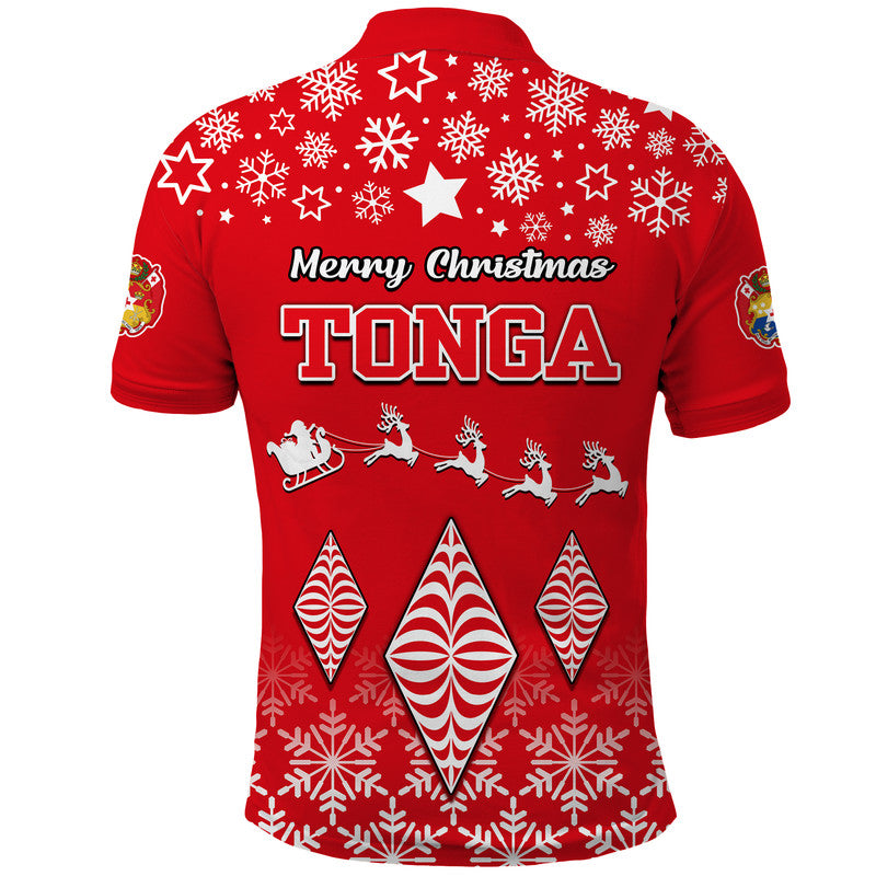 Tonga Kupesi Ngatu Merry Polo Shirt Christmas - Wonder Print Shop