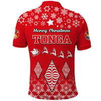 Tonga Kupesi Ngatu Merry Polo Shirt Christmas - Wonder Print Shop