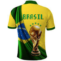Brasil Football Champions WC 2022 Polo Shirt - Wonder Print Shop