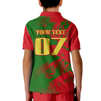 Custom Portugal Football Polo Shirt Dragon of Royal Arms During The Reign of Queen Maria II - Wonder Print Shop