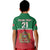Custom Morocco Football Polo Shirt Geometric Halftone Pattern - Wonder Print Shop
