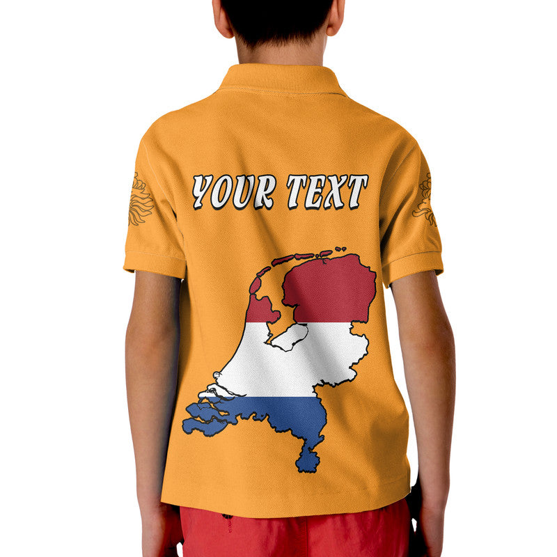 Custom Netherlands Football Flag Style Polo Shirt - Wonder Print Shop