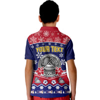 Custom American Samoa Tribal Polynesian Christmas Vibe Polo Shirt - Wonder Print Shop