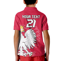 Custom Poland Football Polo Shirt Coat of Arms No1 - Wonder Print Shop