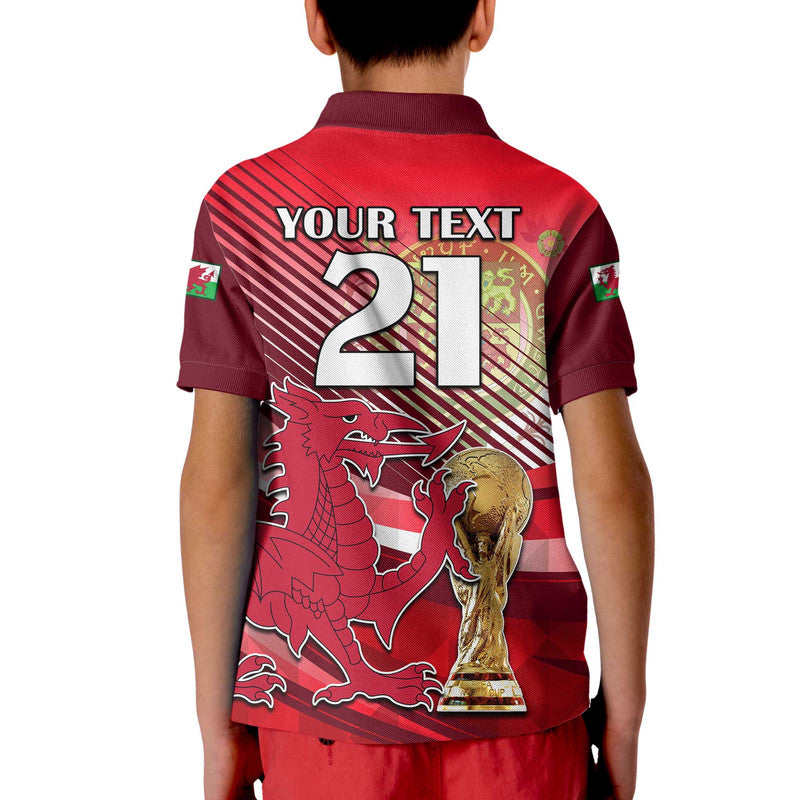 Custom Wales Football Champions Qatar 2022 Sport Style Polo Shirt Red - Wonder Print Shop