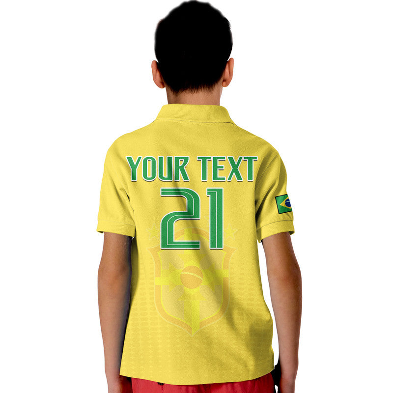 Custom Brazil Football Sub20 Champions South American Polo Shirt - Wonder Print Shop