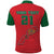 Custom Morocco Football Polo Shirt Mixed Flag Map Style - Wonder Print Shop