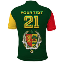 Custom Senegal Football Lion of Teranga Polo Shirt - Wonder Print Shop