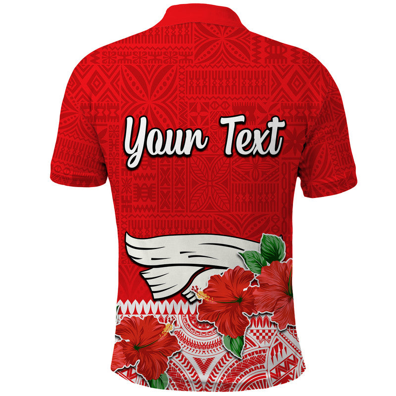 Custom Hawaii Hibiscus Flower Mele Kalikimaka Polo Shirt - Wonder Print Shop