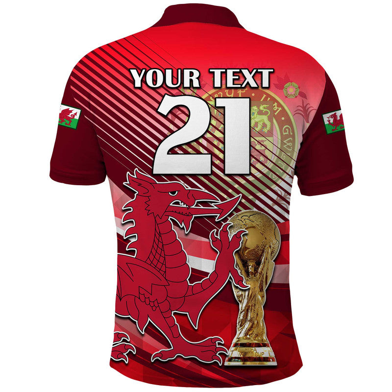 Custom Wales Football Champions Qatar 2022 Sport Style Polo Shirt Red - Wonder Print Shop