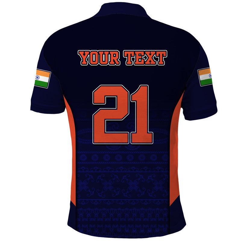 Custom India National Cricket Team Polo Shirt Men In Blue Sports Style - Wonder Print Shop