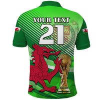 Custom Wales Football Champions Qatar 2022 Sport Style Polo Shirt Green - Wonder Print Shop