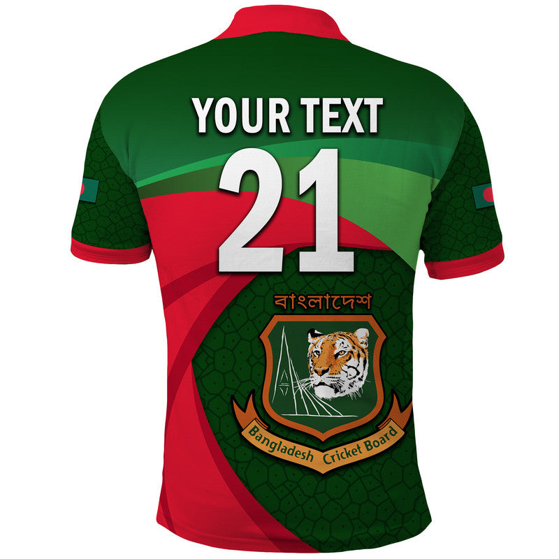 Custom Bangladesh Cricket Team Polo Shirt Bangla Tigers Simple - Wonder Print Shop