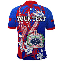 Custom Special Samoa FAST Party Polo Shirt Tribal Samoan Hibiscus Design - Wonder Print Shop