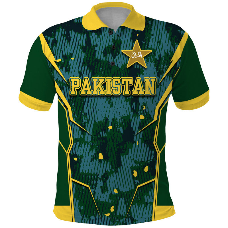 Pakistan Men in Green Cricket Team Polo Shirt Green Shirts Sport Style - Wonder Print Shop