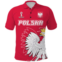 Custom Poland Football Polo Shirt Coat of Arms No1 - Wonder Print Shop
