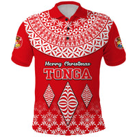 Tonga Kupesi Ngatu Merry Polo Shirt Christmas - Wonder Print Shop