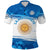 Argentina Sol de Mayo La Albiceleste Flag Style Polo Shirt Blue - Wonder Print Shop