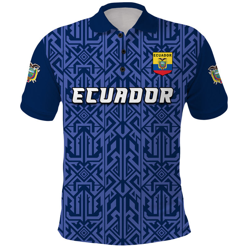 Custom Ecuador Football Polo Shirt La Tri 2022 - Wonder Print Shop