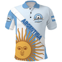 Custom Argentina Sol de Mayo Football Polo Shirt - Wonder Print Shop