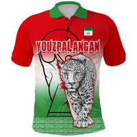 Iran Football Polo Shirt Youzpalangan Flag Style - Wonder Print Shop