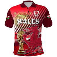 Custom Wales Football Champions Qatar 2022 Sport Style Polo Shirt Red - Wonder Print Shop
