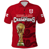 England Football Qatar 2022 Polo Shirt We Are The Champions - Wonder Print Shop