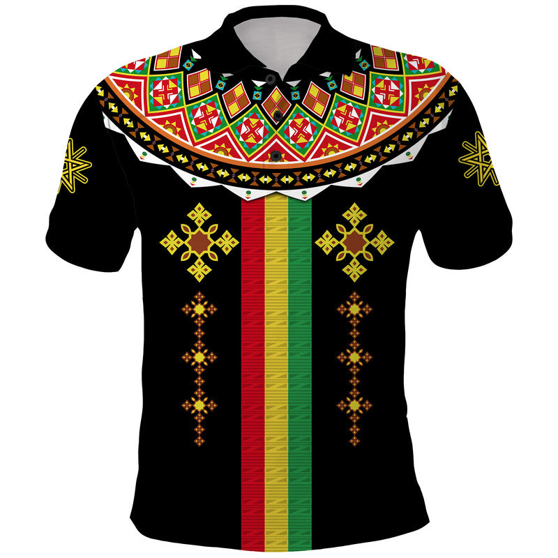 ethiopia-cross-polo-shirt-geometric-ethnic