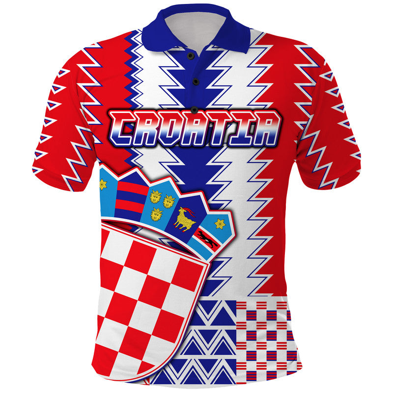 Croatia Football Sport Style Polo Shirt - Wonder Print Shop