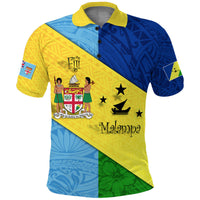 Malampa Fiji Day Polo Shirt Polynesian Line Arty Style - Wonder Print Shop