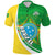 (Custom Text And Number) Brazil Football Polo Shirt Coat Of Arms Canarinha Champions Football 2022 - Wonder Print Shop