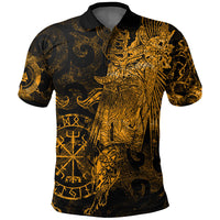 Viking Clothing Viking Odin Tattoo Gold Version Polo Shirt RLT12 - Wonder Print Shop