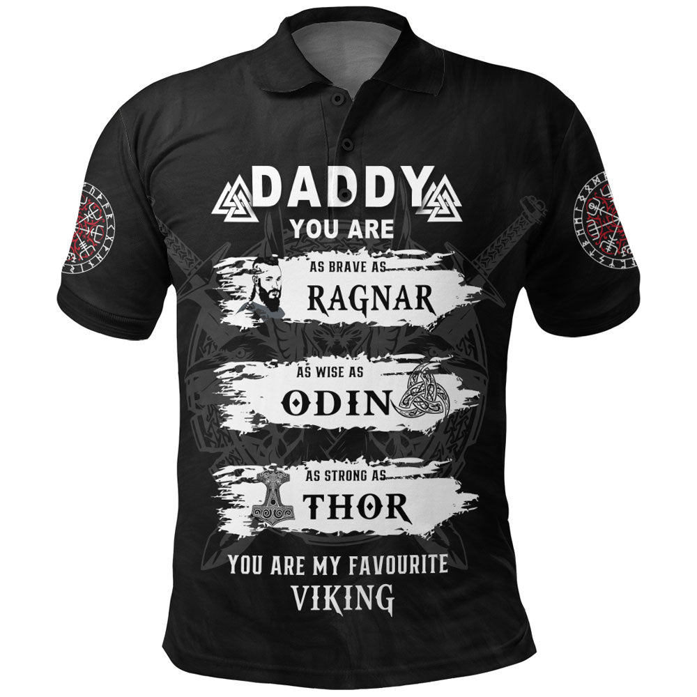 Viking Clothing Viking Daddy Polo Shirt RLT12 - Wonder Print Shop