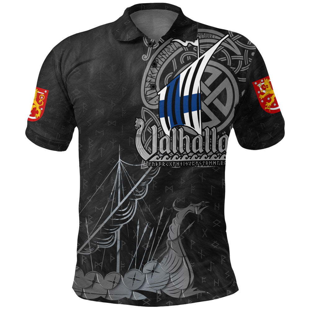 Viking Clothing Viking Finland Drakkar Polo Shirt RLT12 - Wonder Print Shop
