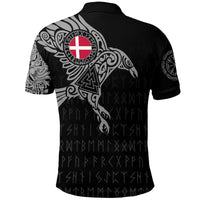 Viking Polo Shirt The Raven Of Odin Tattoo Denmark - Wonder Print Shop