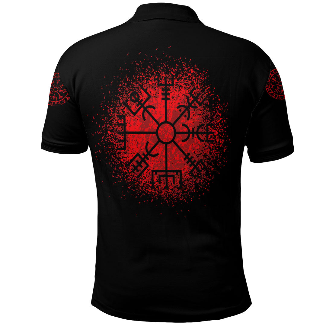 Viking Viking Raven Vegvisir Polo Shirt RLT12 - Wonder Print Shop