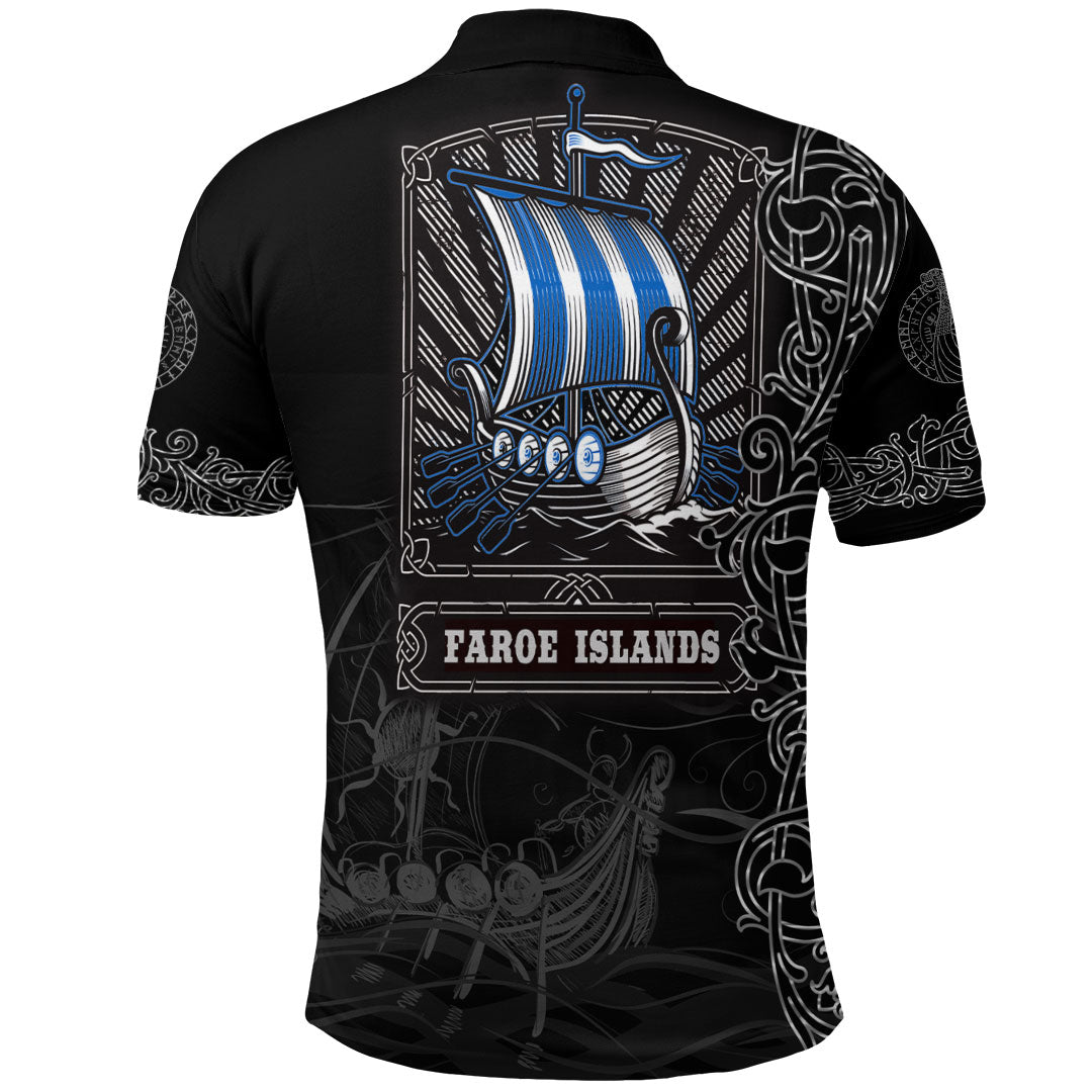 Viking Clothing Viking Drakkar Faroe Islands Warship Polo Shirt RLT12 - Wonder Print Shop