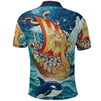 Viking Clothing Vikings Cat Drakkar Warship Polo Shirt RLT12 - Wonder Print Shop