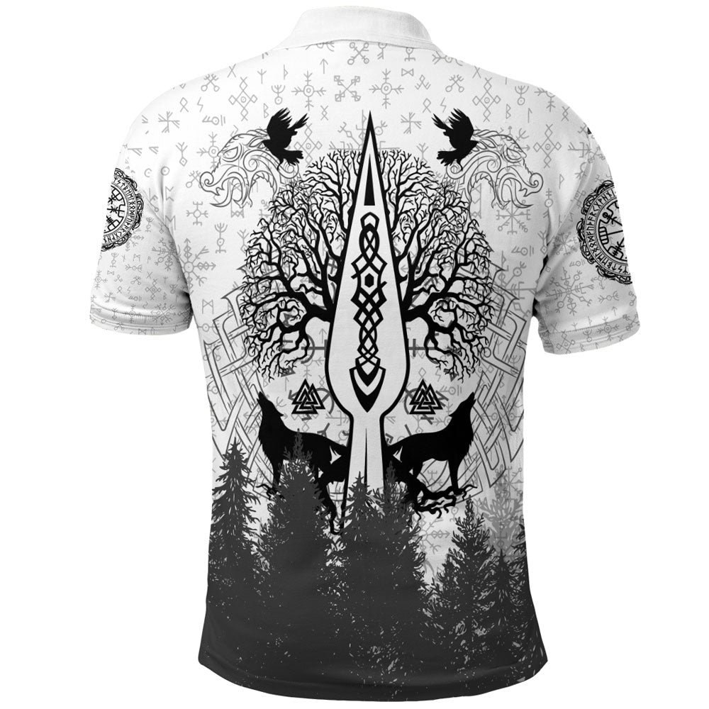 Viking Clothing Viking Odin and Raven Forest Polo Shirt RLT12 - Wonder Print Shop