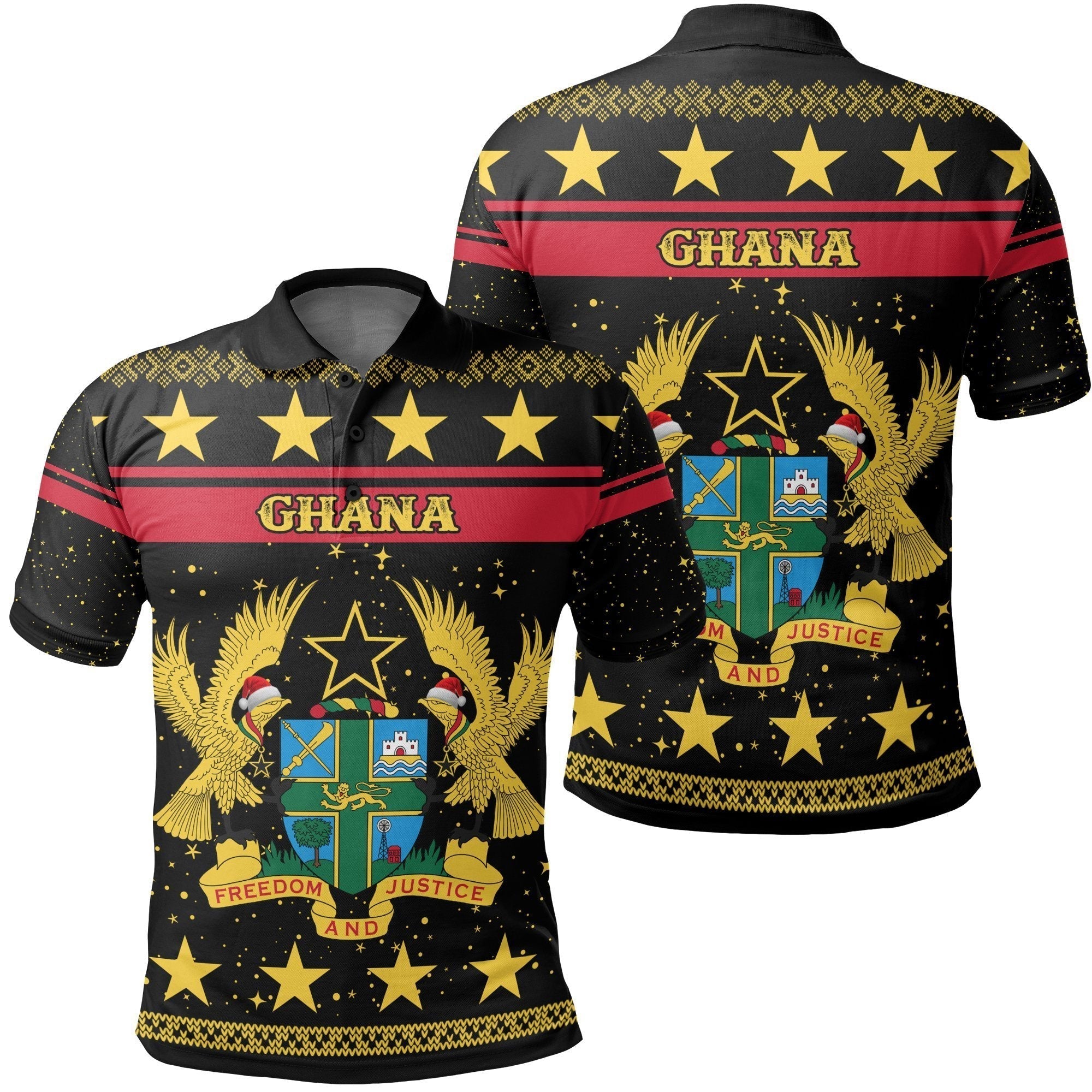 african-polo-ghana-christmas-polo-shirt