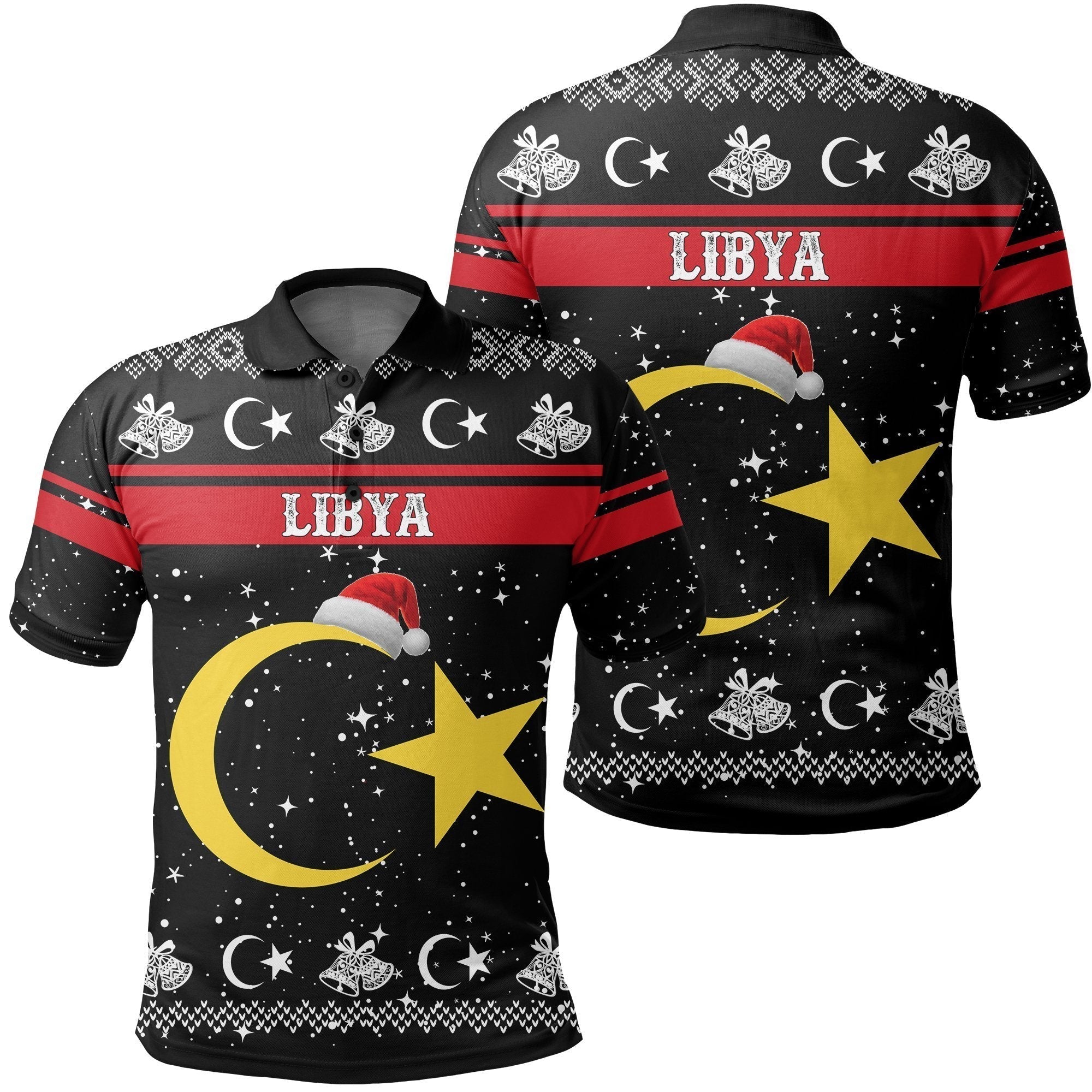 african-polo-libya-christmas-polo-shirt