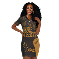 juneteenth-tribal-pattern-polo-dress-freedom-day