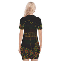 juneteenth-tribal-pattern-polo-dress-freedom-day