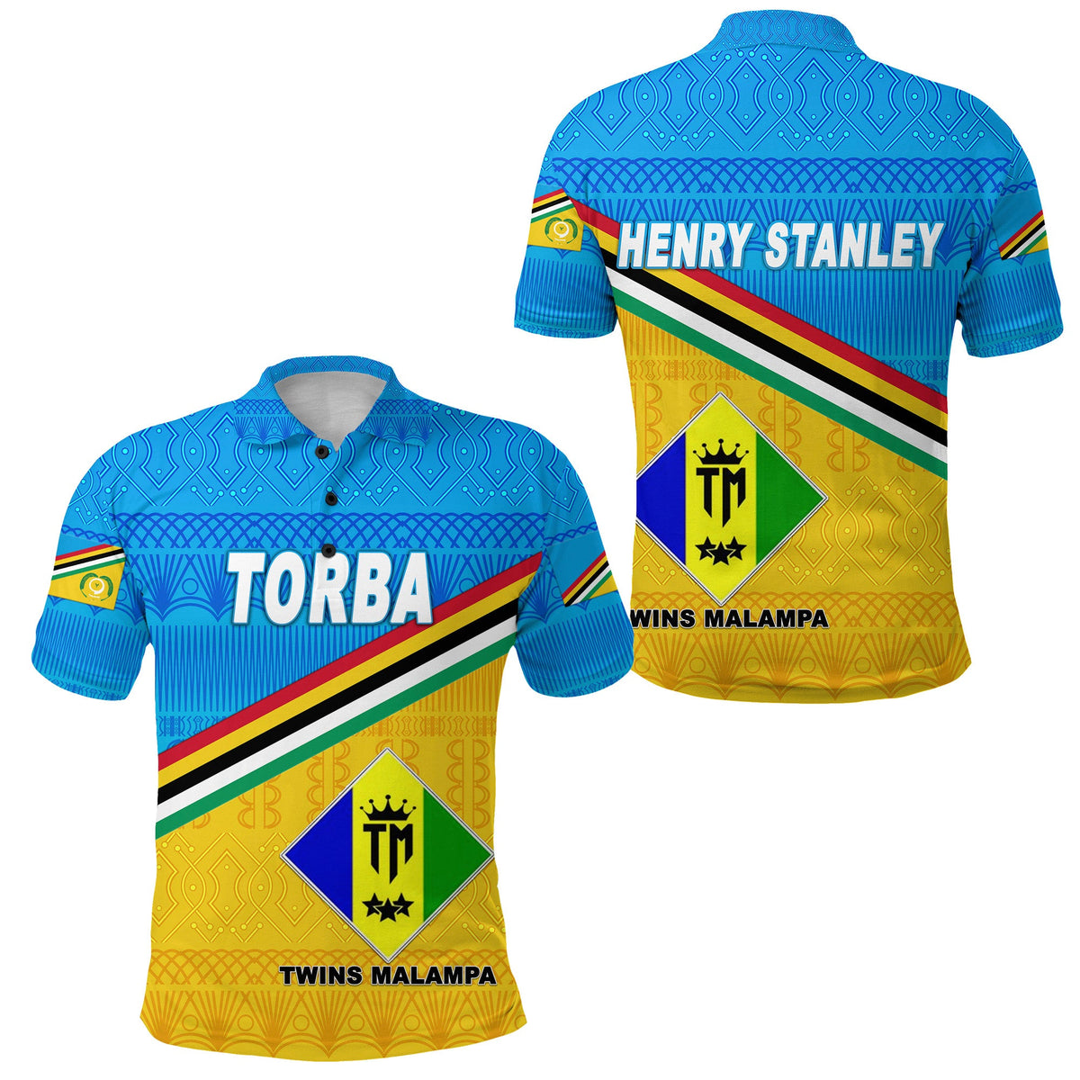 Henry Stanley Torba Province Polo Shirt Vanuatu Pattern Traditional Style NO.1 LT8 - Wonder Print Shop
