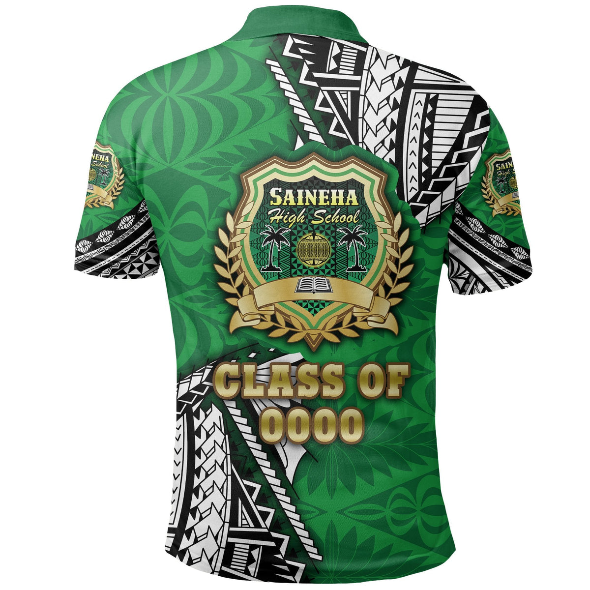 Custom Saineha Tonga Polo Shirt Polynesian Style Class of LT16 - Wonder Print Shop