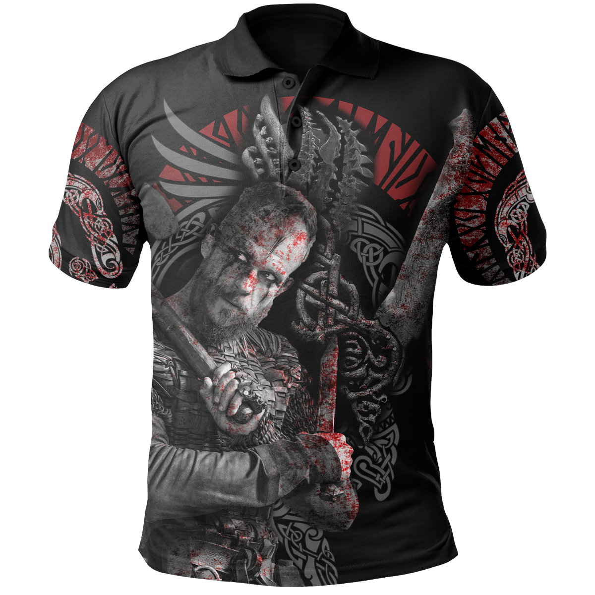 Viking Polo Shirt Floki Combatant RLT12 - Wonder Print Shop
