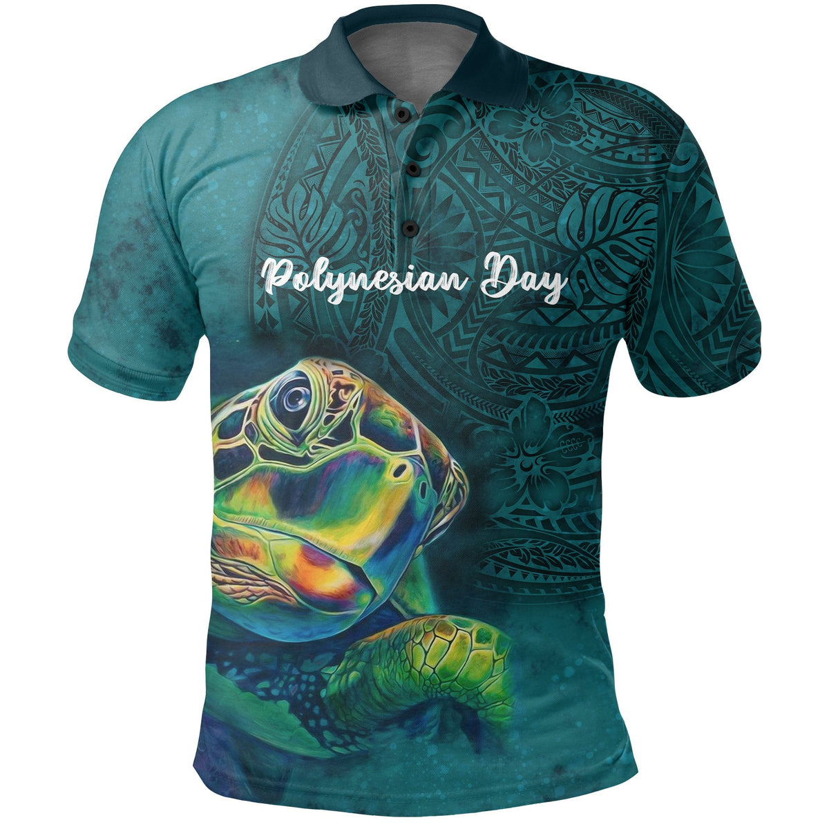 Custom Polynesian Day Polo Shirt Ocean Style LT16 - Wonder Print Shop