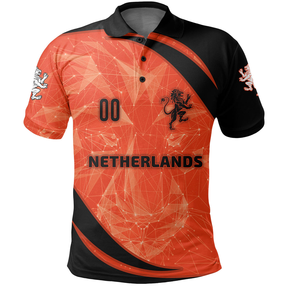 Custom The Netherlands Polo Shirt Football 2021 Sport Style LT16 - Wonder Print Shop