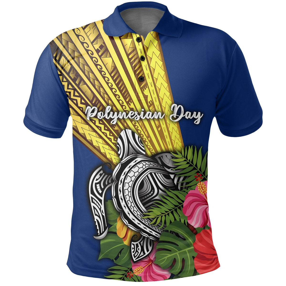 Custom Polynesian Day Polo Shirt Sun Style LT16 - Wonder Print Shop