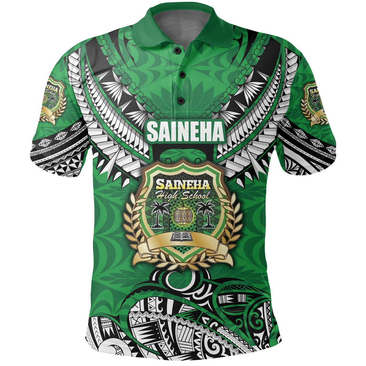 Custom Saineha Tonga Polo Shirt Polynesian Style Class of 2010 LT16 - Wonder Print Shop